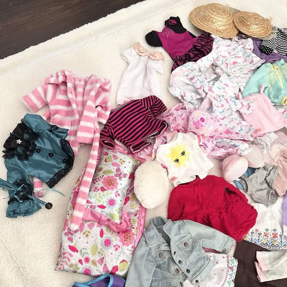 Our Generation Huge 18” Girl Doll Clothes Dresses Accessories Lot
